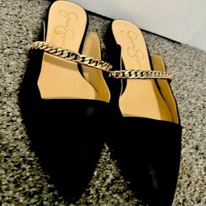 Jessica Simpson chained flats
